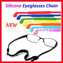 Jc4001 20 pcs new qualidade silicone anti slip óculos óculos cord cadeia titular óculos de sol 12 cores frete grátis 2024 - compre barato