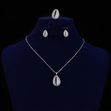 Conjunto de bijuterias cn1127 para festa feminina, conjunto de brincos e anéis em aço inoxidável 2024 - compre barato