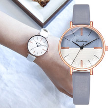 Модные кварцевые женские часы из выпуклого стекла, кожа, часы высокого качества, наручные часы, relojes para mujer montre femme, подарок 2024 - купить недорого