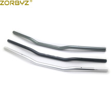 ZORBYZ Universal 7/8" 22mm Motorcycle Black/Silver Aluminum Tracker Handlebars Drag Bar For Honda Yamaha Suzuki Custom 2024 - buy cheap