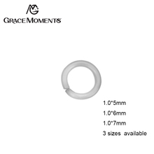 Grace Mots-anillos de salto de acero inoxidable, trabillas individuales, abiertos, para joyería, accesorios de bricolaje, 500 Uds. 2024 - compra barato