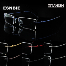 Ultralight Titanium Rimless Glasses Gold Men Small Square Frameless Eyeglasses Frame Women Optical Frame Flexible Slim Leg 2024 - buy cheap