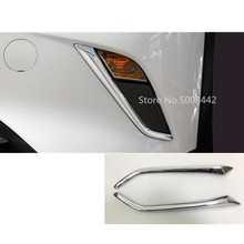 Для Mazda CX-3 CX3 2017 2018 2019 2020 Автомобильная головка для тела передняя противотуманная Накладка для бровей световая лампа рамка ручка ABS хром 2 шт 2024 - купить недорого