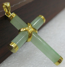 2 choices Western Style green Natural Turquoise Cross Pendant Necklace 2024 - buy cheap