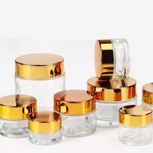 20pcs Travel 5g 10g 15g 20g 30g 50g 100g Frost Glass Jars cosmetic balms oils beauty creams pots screw cap container with seal 2024 - buy cheap