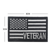 Veteran США флаг 3D вышивка патчи американские флаги армейские военные патчи тактические эмблемы аппликации вышитые значки 2024 - купить недорого