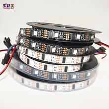 5m/roll DC5V WS2801 Dream Color 12mm 5050 RGB LED Strip Addressable 32LED/M Arduino development ambilight TV white or black PCB 2024 - buy cheap