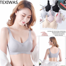 TEXIWAS 2019 Women's Intimates push up bra comfortable wireless brassiere breathable seamless bra Women Crop Top Bras With pads 2024 - buy cheap