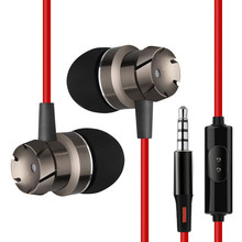 Fone de ouvido interno 3.5mm jack para huawei y6 2018 super claro baixo estéreo fone de ouvido música com microfone 2024 - compre barato