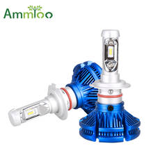 AmmToo H4 LED Car Headlight H7 H11 Bulbs 9005/HB3 9006/HB4 Auto Phares Antibrouillard 50W H1 H3 Phare Ampoule 12000Lm 6000K 12V 2024 - buy cheap