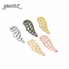 YuenZ 30pcs 6 color Antique bronze wing Charm fit for Bracelets Necklace Pendant DIY Metal Jewelry 23*9mm D413 2024 - buy cheap