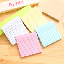 80 Pages Sticky Notes Square Soild Color Memo Pad Sticker Bookmark Office School Supplies Notebooks Writing Memo Pads 2024 - buy cheap