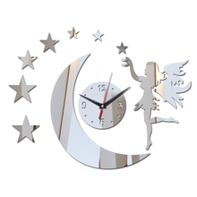 Новое поступление настоящие настенные часы diy Украшение дома Модные Акриловые зеркальные наклейки для гостиной 2024 - купить недорого
