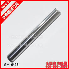 6*25mm Double Flute Straight Bit, Tungsten Carbide Tools CNC Endmill Bits  for MDF Wood Acrylic 2024 - buy cheap