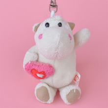 1 Pcs White Hippo Small Plush Pendant Toy, Kids Doll  Keychain / Keyholder Gift Free Shipping 2024 - buy cheap