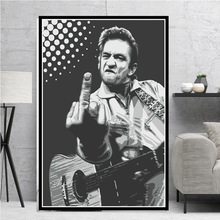 Johnny Cash Rock Music Singer Pop Star Vintage Painting Art Poster And Prints Canvas Wall Pictures For Living Room Home Decor 2024 - buy cheap