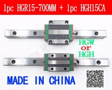 New linear guide rail HGR15 700mm long with 1pc linear block carriage HGH15CA HGH15 HGW15CC CNC parts 2024 - buy cheap