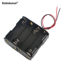 kebidumei Plastic 12V Battery Clip Slot Storage Holder Box Case for 8pcs AA Batteries with 6 Leads Wire 58x61x30mm 2024 - buy cheap