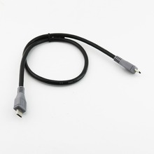 2 шт. Micro USB Type B Male To Micro B Male 5Pin конвертер OTG адаптер кабель для передачи данных 25 см 50 см 1 м 2024 - купить недорого
