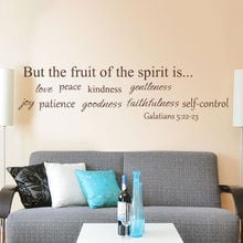 Inspirational Bible Wall Sticker Love Psalm Verse Quote Vinyl Art Decal Bedroom Decor Sofa Background Wallpaper Living Room Z871 2024 - buy cheap