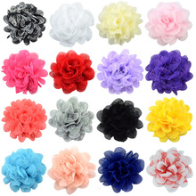 10PCS 4" Chiffon Lace Flower For Baby Girls Hair Accessories Hand Craft DIY Fabric Flower Clothing Shoes Hats Flower 2024 - buy cheap