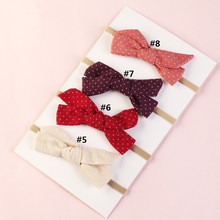 4pc Girls Baby Headbands Newborn Infant Toddler Headwear Solid Bow Flower Hair Band Accessories Headwears Cute Princess 2019 New 2024 - buy cheap