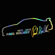 20.8x8cm Car Sticker 3D Vinyl Paul Walker Fast And Furious Fashion Reflective Sticker On Car Funny 3D Stickers Decal Car Styling 2024 - buy cheap