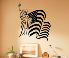 USA Flag Wall Decal Vinyl Stickers American Landmark Flag Home Interior Design Living Room Wall Decals Bedroom Decor D641 2024 - buy cheap