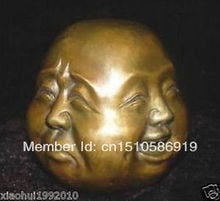 Tibet bronze engrave 4 face Buddha statue Decorative 2024 - buy cheap