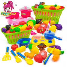 MylitDear-juguetes de cocina de comida para niños, frutas cortadas, juguete educativo de plástico para cortar verduras 2024 - compra barato