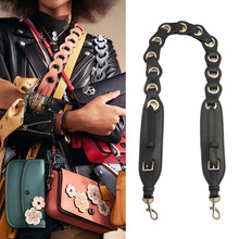 Designer Women Bag Accessories Strap You Women Bag Strap Leather Rivet Shoulder Strap New Arrival  Famous Brand Bag Strap Ladies 2024 - buy cheap