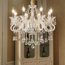 European Crystal Chandelier Living Room Bedroom Dining Room Lamp Atmosphere Candle Lamps Glass Crystals For Chandeliers E14 Lamp 2024 - buy cheap