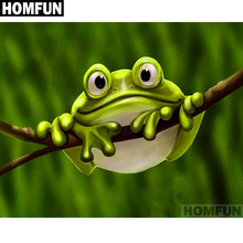 HOMFUN Full Square/Round Drill 5D DIY Diamond Painting "Cute frog" Embroidery Cross Stitch 5D Home Decor Gift A01206 2024 - buy cheap