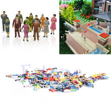 100Pcs 1:100 Building Layout Model People Train HO Scale Painted Figure Passenger Model Building Kits 2024 - buy cheap