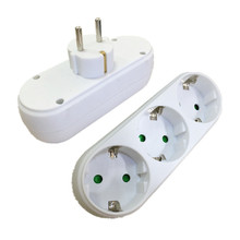 Hot 250V 16A 1 to 3 EU Plug Sockets Outlet ,AC Power Charger Wall Socket Plug Mains Strip Adapter 2024 - buy cheap