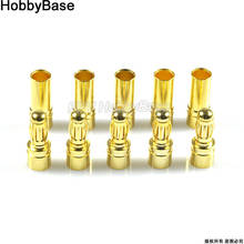20 Pairs Gold Bullet Banana Connector plug 3.5mm Thick Gold Plated For ESC Battery Align Trex 450 250 2024 - buy cheap