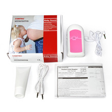 CONTEC-Monitor de ritmo cardíaco para bebé, dispositivo de ultrasonido para embarazo, Doppler Fetal, Gel, sonido de bebé, auriculares, bolsillo Doppler para babySound A/B/C 2024 - compra barato