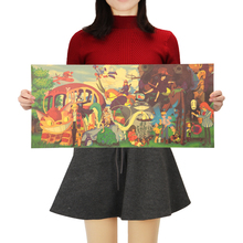 TIE LER большая коллекция японского аниме постер винтажная декоративная крафт-бумага постер украшение комнаты стикер на стену 71x32,5cm 2024 - купить недорого