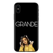Ariana Grande Everyday Phone Case For Coque iPhone 11 Pro X XR XS Max 8 7 6 6S Plus 5S SE Soft Black Silicone Protective Cover 2024 - buy cheap