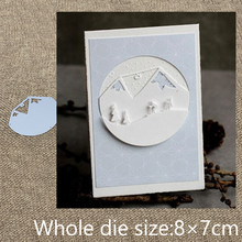 XLDesign Craft Metal Cutting Die cut dies mountain semicircle decoration scrapbook Album Paper Card Craft Embossing die cuts 2024 - buy cheap