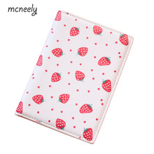 Fruits Strawberry Travel Passport Cover,Porte Carte Simple,14*10CM ID Card Bag,PU Leather Credit Card Holder Passport Case 2024 - buy cheap