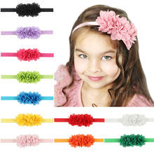 1 Piece MAYA STEPAN Children Fashion Hair Head Band Chiffon Flower Accessories Baby Newborn Hair Rope Headband Headwear Headwrap 2024 - buy cheap