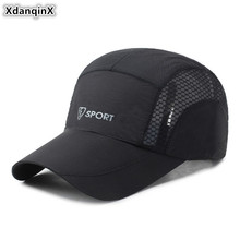 XdanqinX 2019 nuevo sombrero transpirable de malla de ventilación gorra de béisbol ajustable tamaño de marcas de hombres gorras de Snapback de las mujeres adultas 2024 - compra barato