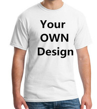 2019 Your like Photo or Logo  Your OWN Design Bran EU Size 100% Cotton Custom T Shirt 2024 - buy cheap