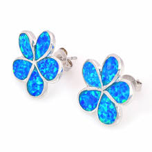 Wholesale & Retail Fashion Fine Blue Fire Opal Earrings with 925 Sterling Sliver Jewelry EF1701324 2024 - buy cheap