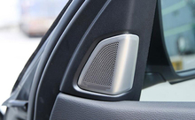 Aço inoxidável porta do carro de áudio alto-falante tweeters capa guarnição para bmw x5 f15 2014-2017 estilo do carro acessórios 2024 - compre barato