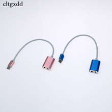 Кабель-адаптер для наушников cltgxdd Type-C-3,5 мм с разъемом usb 3,1 USB-C папа-2 мама AUX аудио разъем для Xiaomi 6 Mi6 Letv 2 pro 2 max2 2024 - купить недорого