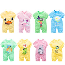 Baby Clothes Cotton Summer Newborn Baby Rompers  Short Sleeve Toddler Infant Jumpsuits Cartoon Printed Baby Boy Girl Romper 2024 - buy cheap