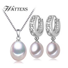 WATTENS NEW Fashion Jewelry Sets , natural Freshwater pearl jewelry set for women girls gift,wedding party jewelry 2024 - buy cheap