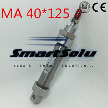 Free Shipping Airtac Type Mini Cylinder 40MM Bore 125MM Stroke 1/8" Port , Pneumatic Stainless Steel Air Cylinder, MA40x125 MM 2024 - buy cheap